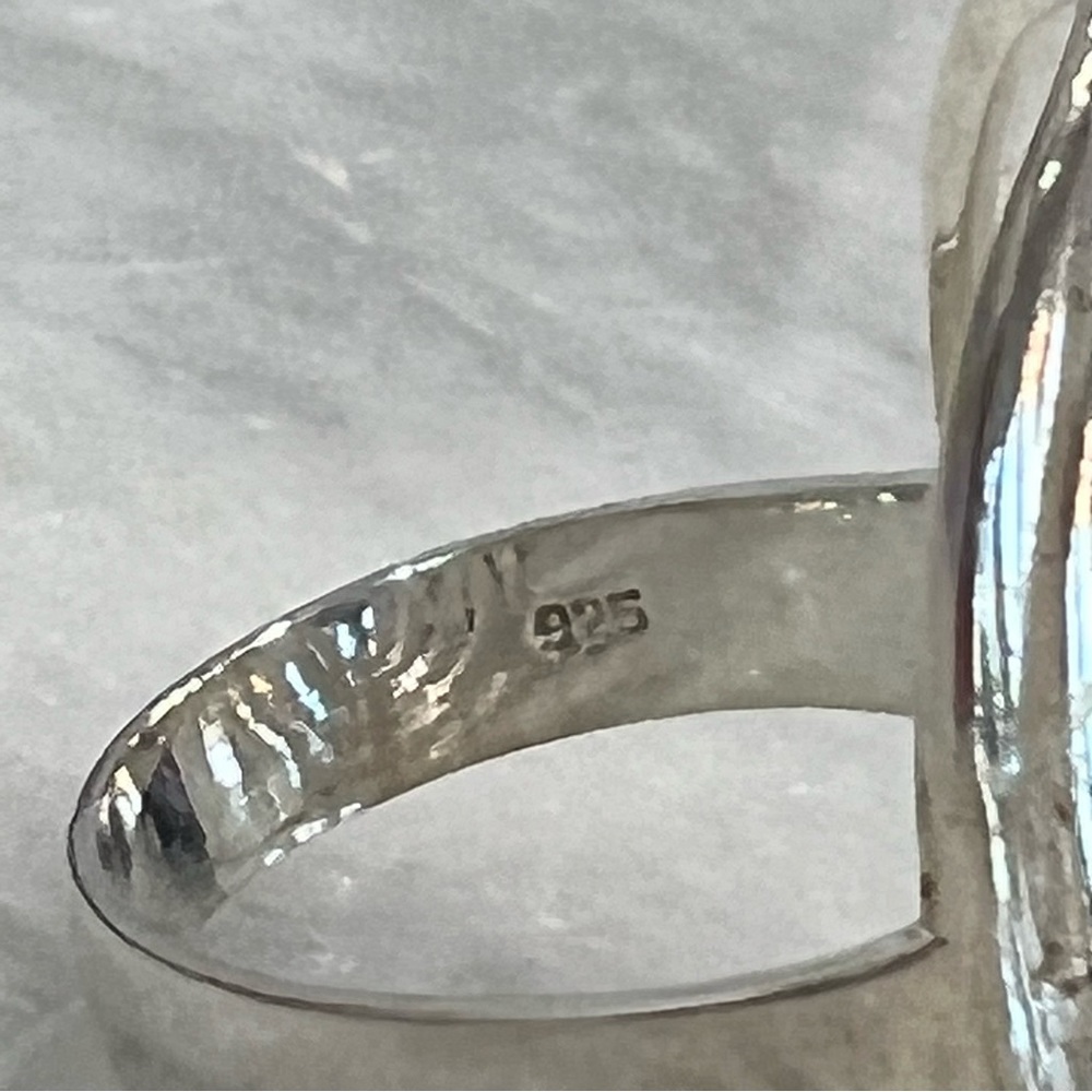 Sterling Silver Concentric Circle Ring Sz 8 - Picture 10 of 10